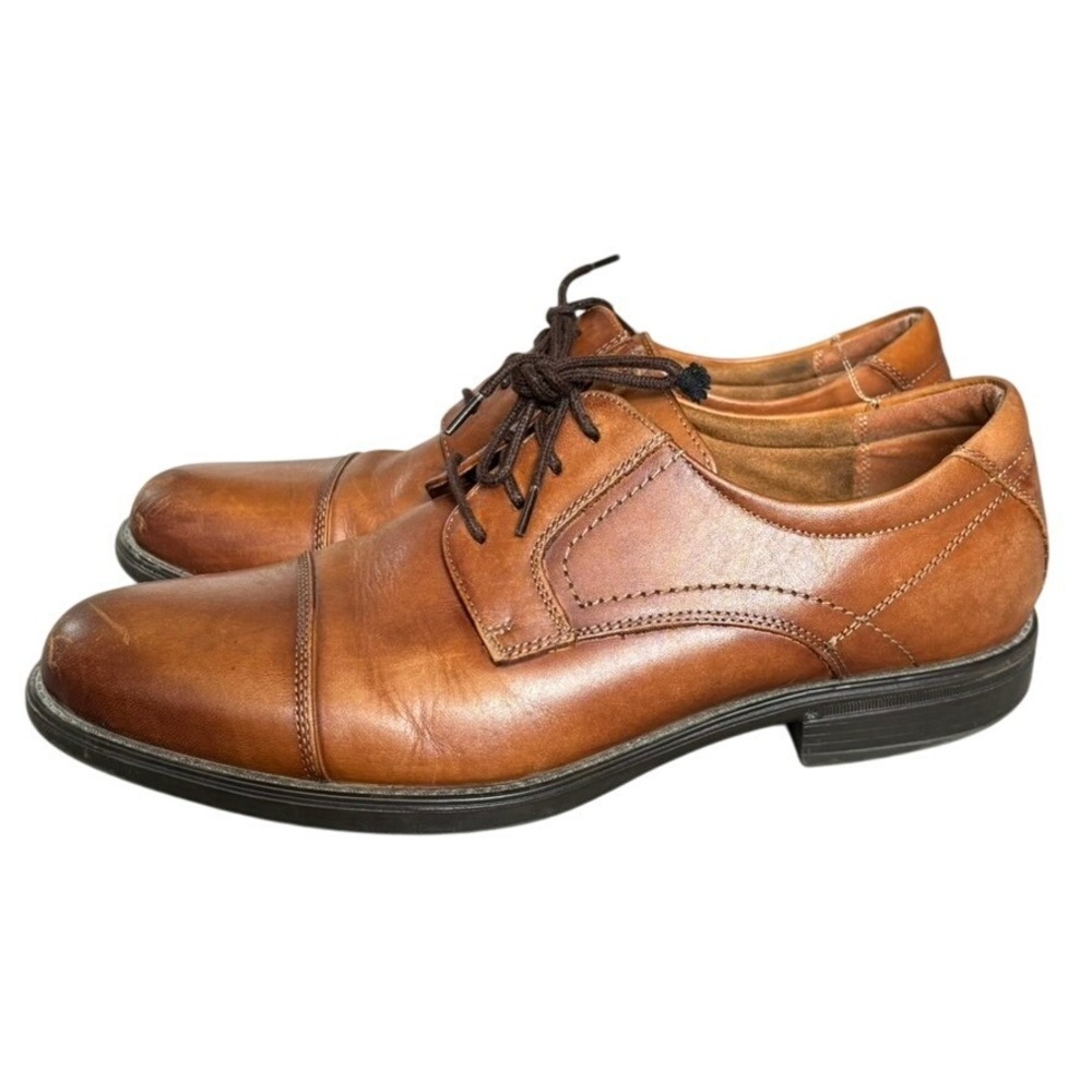 Florsheim Center Cap Toe Oxford Dress Shoes Sz‎ 10 Cognac ComfortechOrtholite